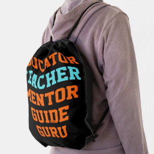 EDUCATOR TEACHER MENTOR GUIDE GURU DRAWSTRING BAG