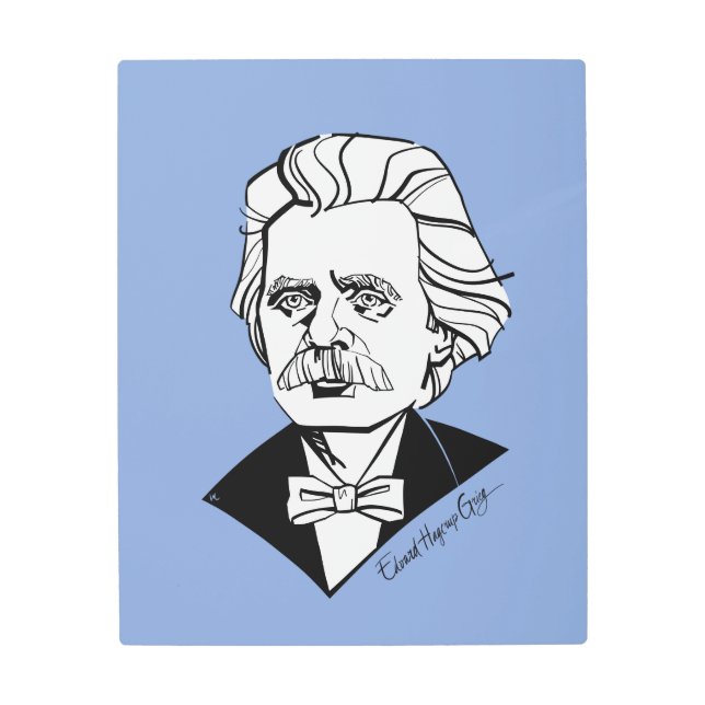 Edvard Grieg Metal Print (Front)