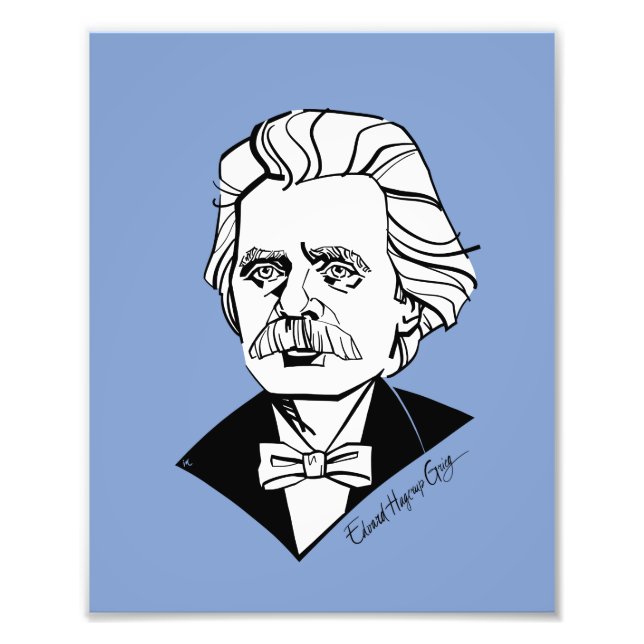 Edvard Grieg Photo Print (Front)