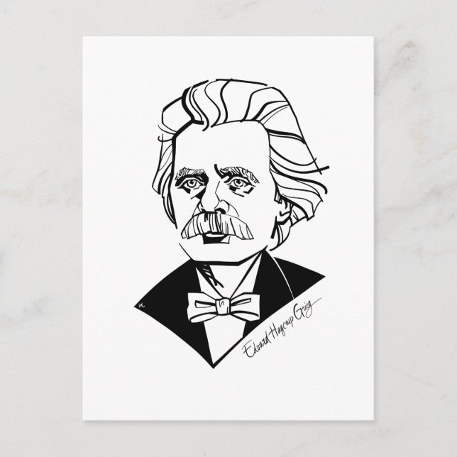 Edvard Grieg Postcard (Front)