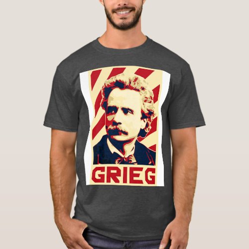 Edvard Grieg Retro T_Shirt