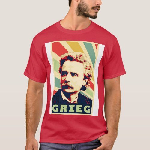 Edvard Grieg Vintage Colors T_Shirt