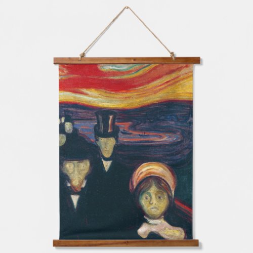 Edvard Munch _ Anxiety Hanging Tapestry