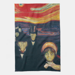 Edvard Munch - Anxiety Kitchen Towel