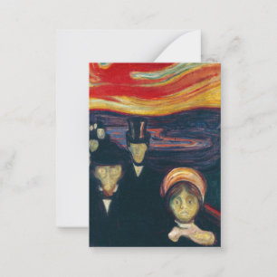 Edvard Munch - Anxiety Note Card