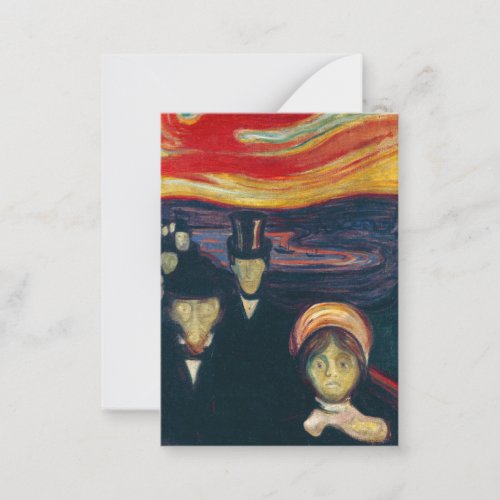 Edvard Munch _ Anxiety Note Card