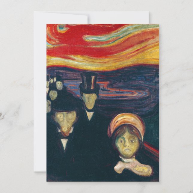 Edvard Munch - Anxiety Thank You Card (Front)