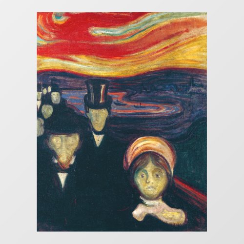 Edvard Munch _ Anxiety Wall Decal