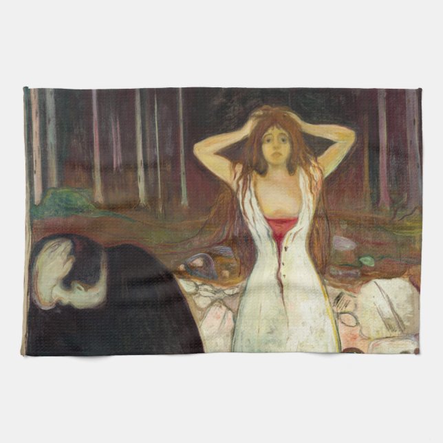 Edvard Munch - Ashes Kitchen Towel (Horizontal)