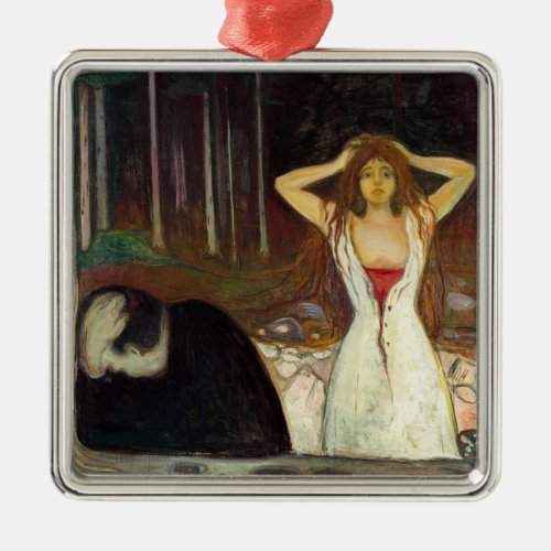 Edvard Munch _ Ashes Metal Ornament