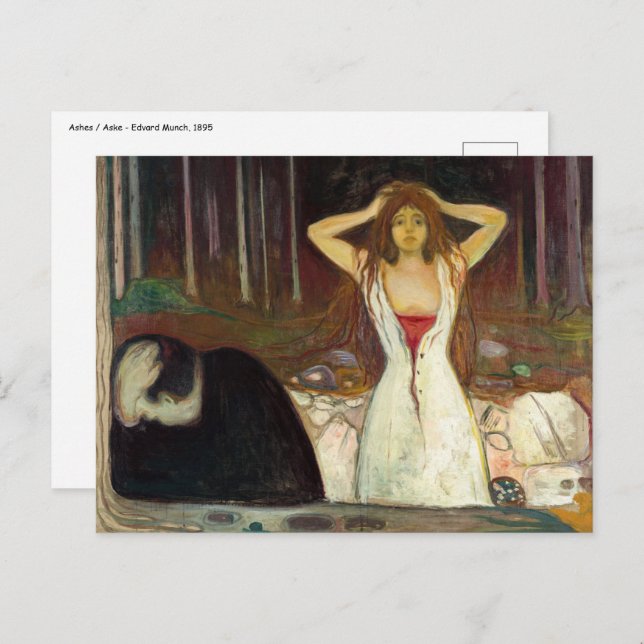 Edvard Munch - Ashes Postcard (Front/Back)