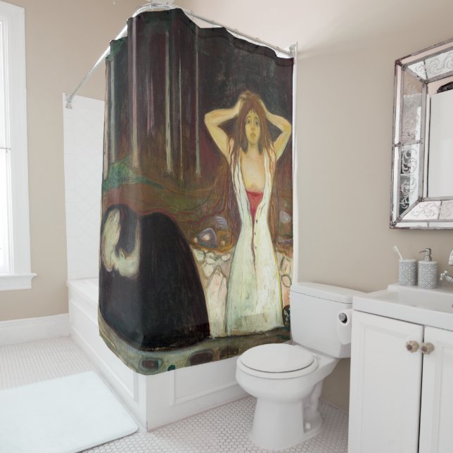 Edvard Munch - Ashes Shower Curtain (In Situ)