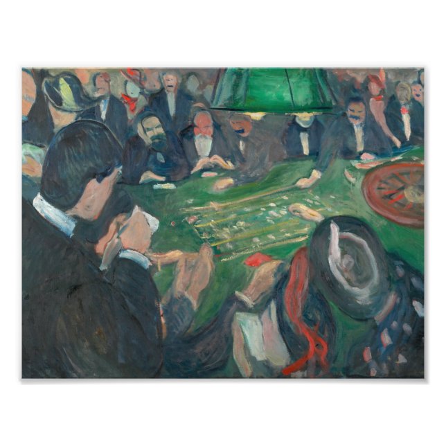 Edvard Munch - At the Roulette Table Photo Print (Front)