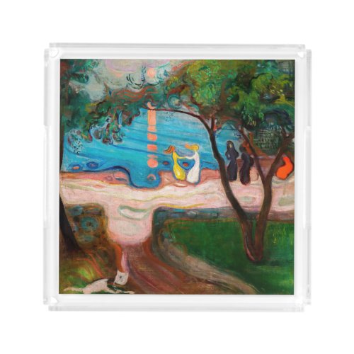 Edvard Munch _ Dance on the Beach Acrylic Tray