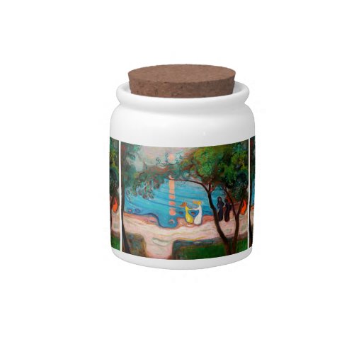 Edvard Munch _ Dance on the Beach Candy Jar