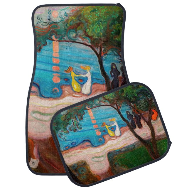 Edvard Munch - Dance on the Beach Car Floor Mat (Set)