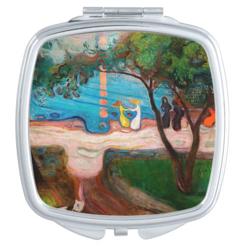 Edvard Munch _ Dance on the Beach Compact Mirror