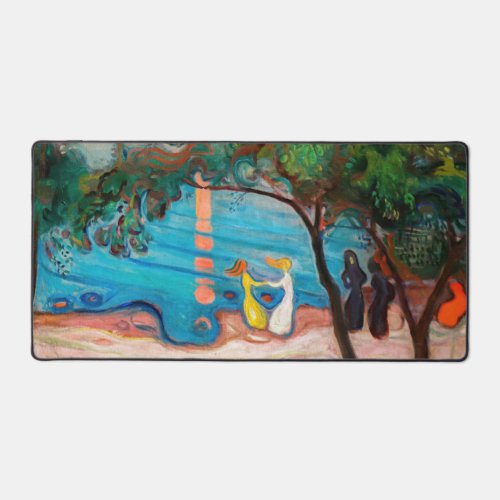 Edvard Munch _ Dance on the Beach Desk Mat