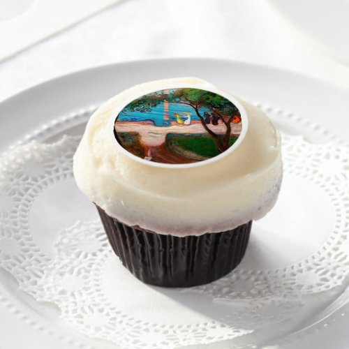 Edvard Munch _ Dance on the Beach Edible Frosting Rounds