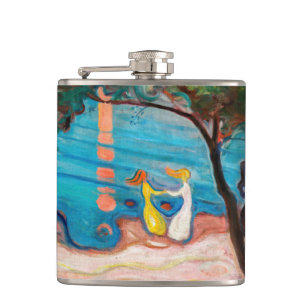 Edvard Munch - Dance on the Beach Flask