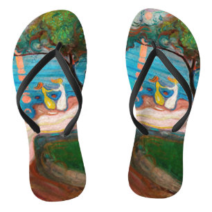 Edvard Munch - Dance on the Beach Flip Flops