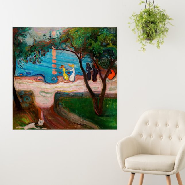 Edvard Munch - Dance on the Beach Foam Board (In Situ (Wall))