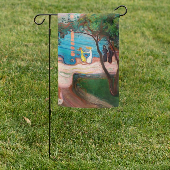 Edvard Munch - Dance on the Beach Garden Flag (In SItu)