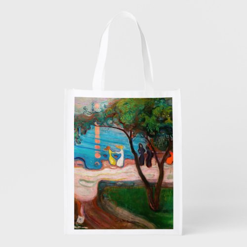 Edvard Munch _ Dance on the Beach Grocery Bag