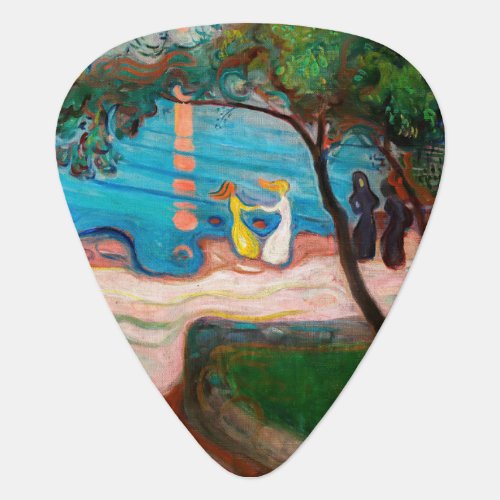 Edvard Munch _ Dance on the Beach Guitar Pick