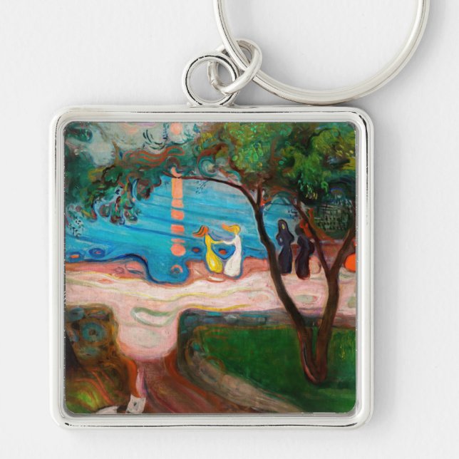 Edvard Munch - Dance on the Beach Keychain (Front)