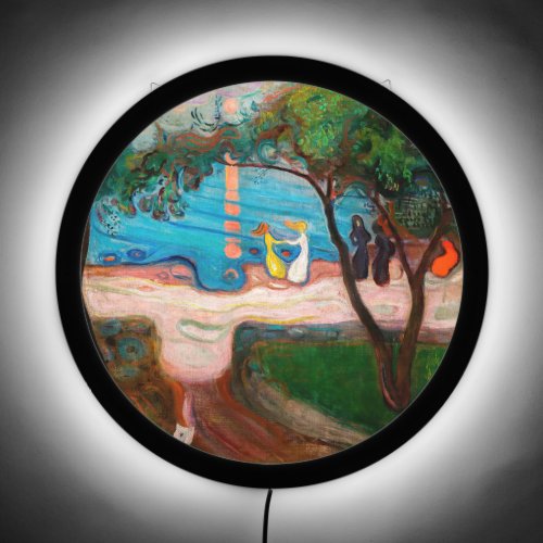 Edvard Munch _ Dance on the Beach LED Sign
