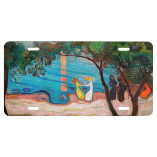 Edvard Munch - Dance on the Beach License Plate
