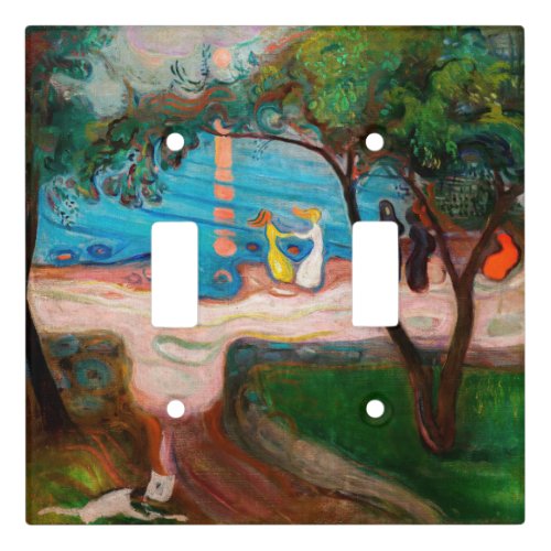 Edvard Munch _ Dance on the Beach Light Switch Cover