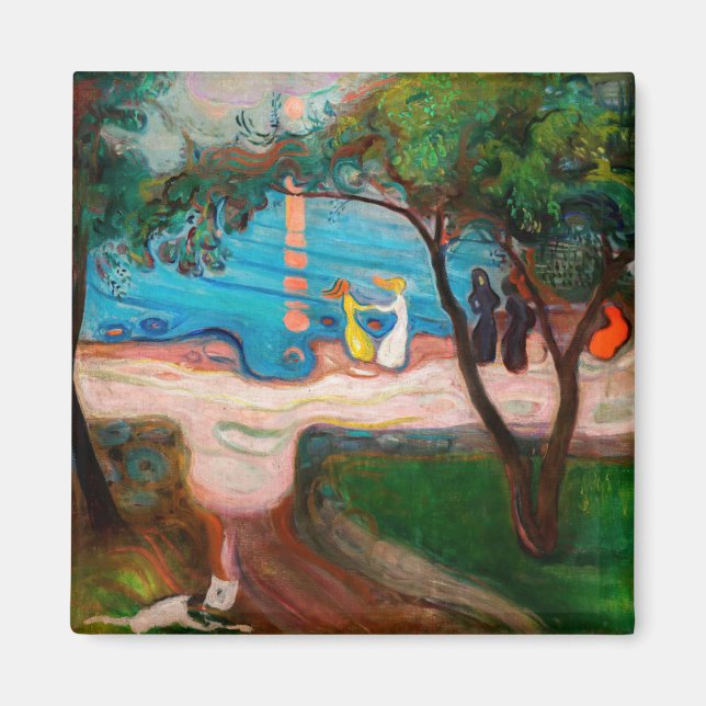Edvard Munch - Dance on the Beach Magnet (Front)