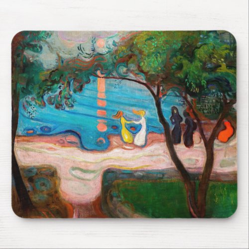 Edvard Munch _ Dance on the Beach Mouse Pad