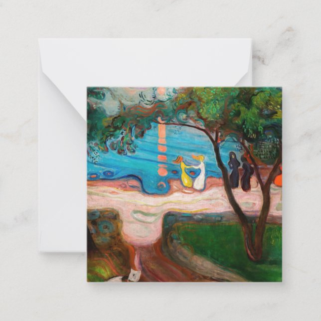 Edvard Munch - Dance on the Beach Note Card (Front)