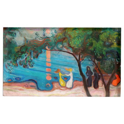 Edvard Munch _ Dance on the Beach Place Card Holder