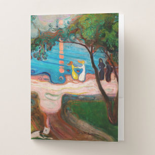 Edvard Munch - Dance on the Beach Pocket Folder