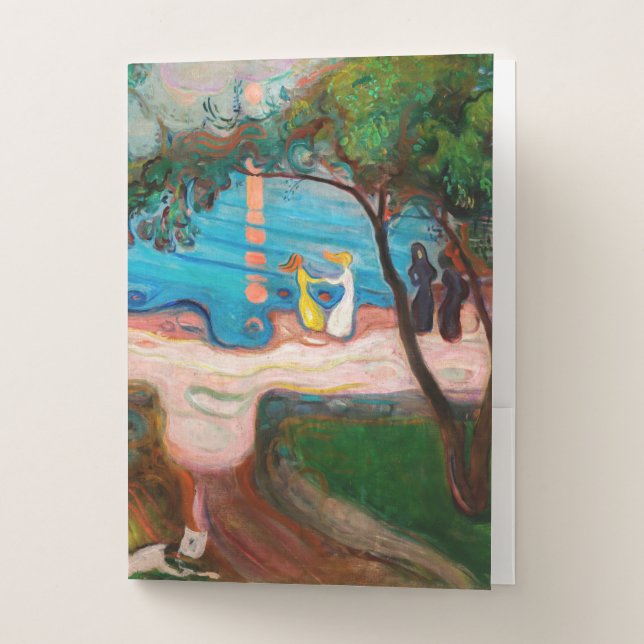 Edvard Munch - Dance on the Beach Pocket Folder (Front)