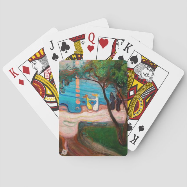 Edvard Munch - Dance on the Beach Poker Cards (Back)