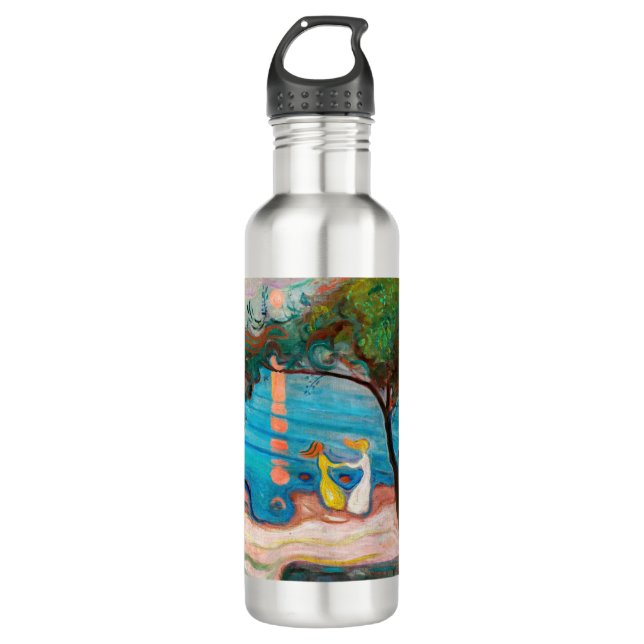 Edvard Munch - Dance on the Beach Stainless Steel Water Bottle (Front)