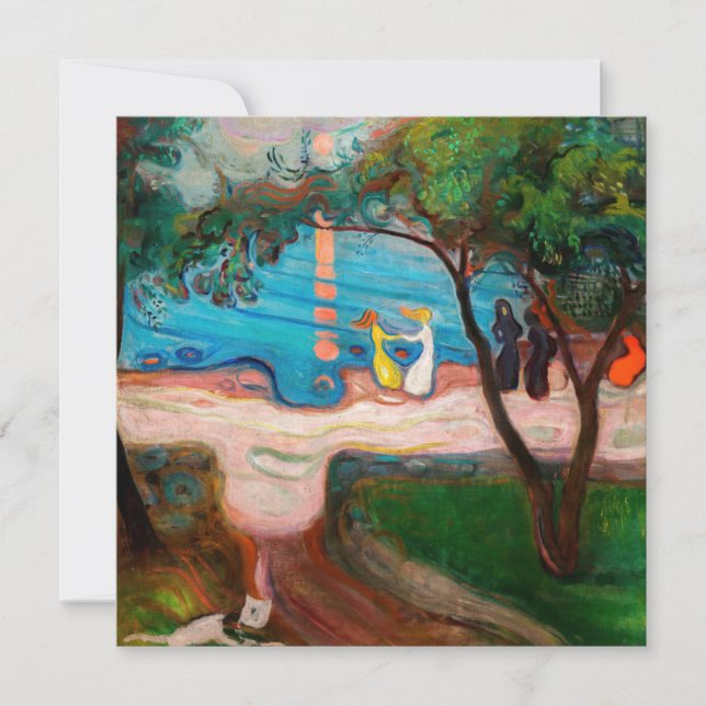Edvard Munch - Dance on the Beach Thank You Card (Front)