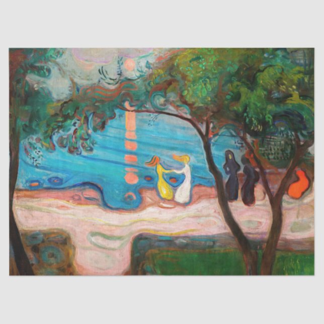Edvard Munch - Dance on the Beach Tissue Paper (Front)