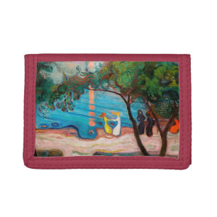 Edvard Munch - Dance on the Beach Tri-fold Wallet