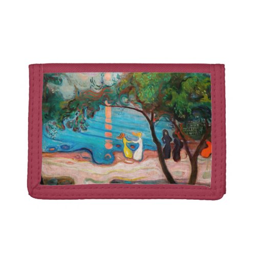 Edvard Munch _ Dance on the Beach Trifold Wallet