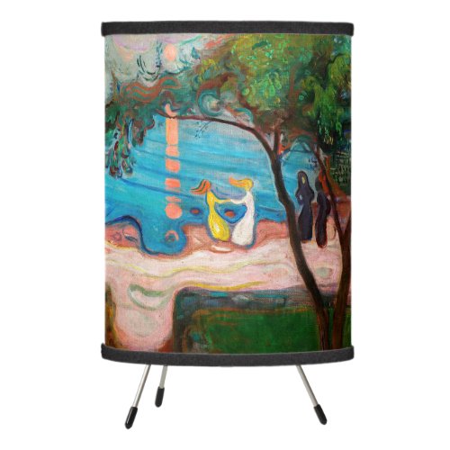 Edvard Munch _ Dance on the Beach Tripod Lamp