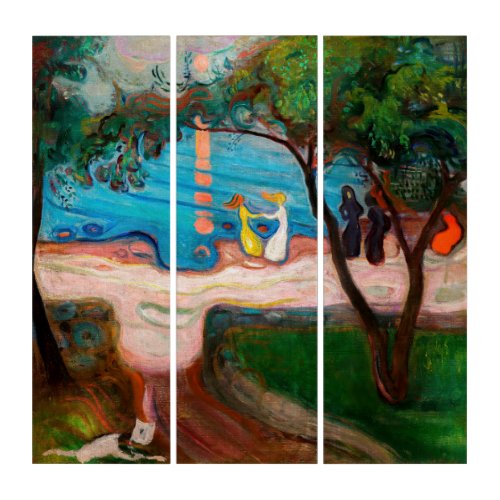 Edvard Munch _ Dance on the Beach Triptych