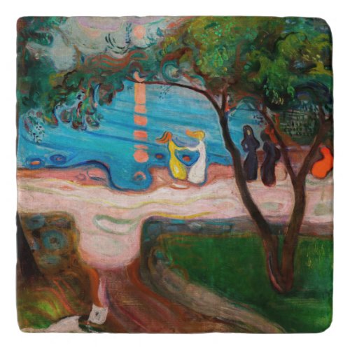 Edvard Munch _ Dance on the Beach Trivet
