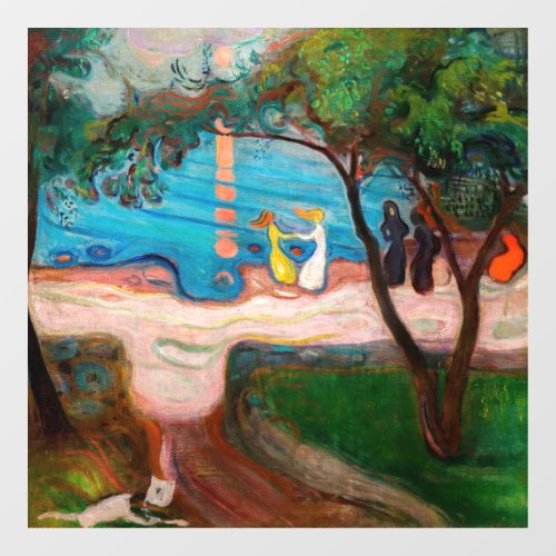 Edvard Munch _ Dance on the Beach Window Cling