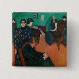 Edvard Munch - Death in the Sickroom v1 Button